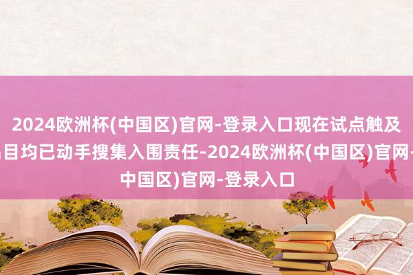 2024欧洲杯(中国区)官网-登录入口现在试点触及的19个品目均已动手搜集入围责任-2024欧洲杯(中国区)官网-登录入口