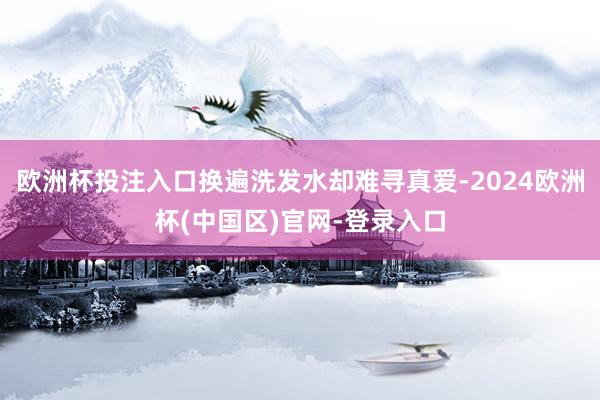 欧洲杯投注入口换遍洗发水却难寻真爱-2024欧洲杯(中国区)官网-登录入口