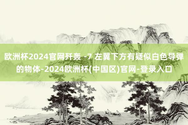 欧洲杯2024官网歼轰 -7 左翼下方有疑似白色导弹的物体-2024欧洲杯(中国区)官网-登录入口